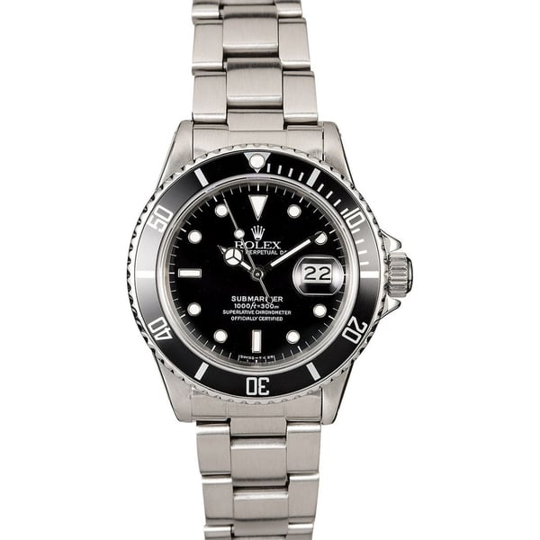 Bob's Watches Stainless Steel Rolex Submariner 16610
