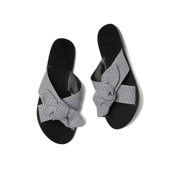Ancient Greek Sandals Thais Bow Cotton Sandals
