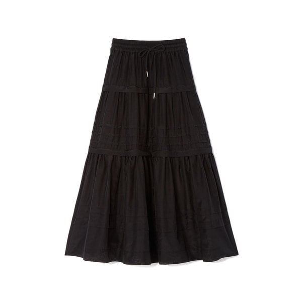 Lee Mathews Eva Silk Cotton A-line Skirt
