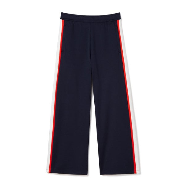 Tory Sport Wide-Leg Cropped Track Pants