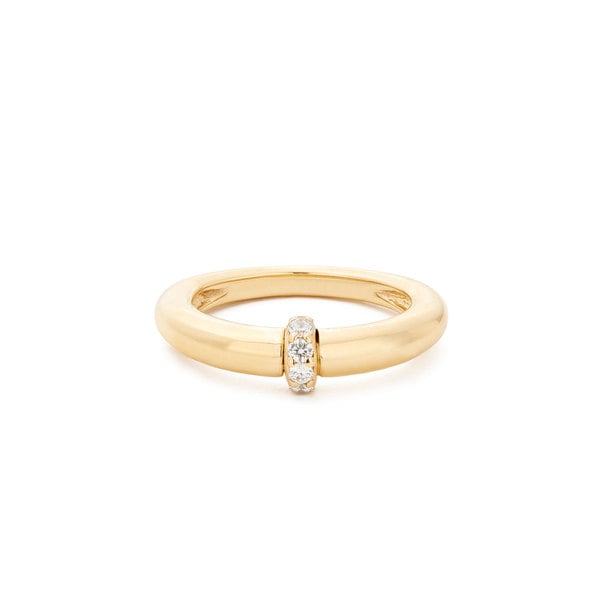 Sophie Ratner Single Diamond Domed Ring