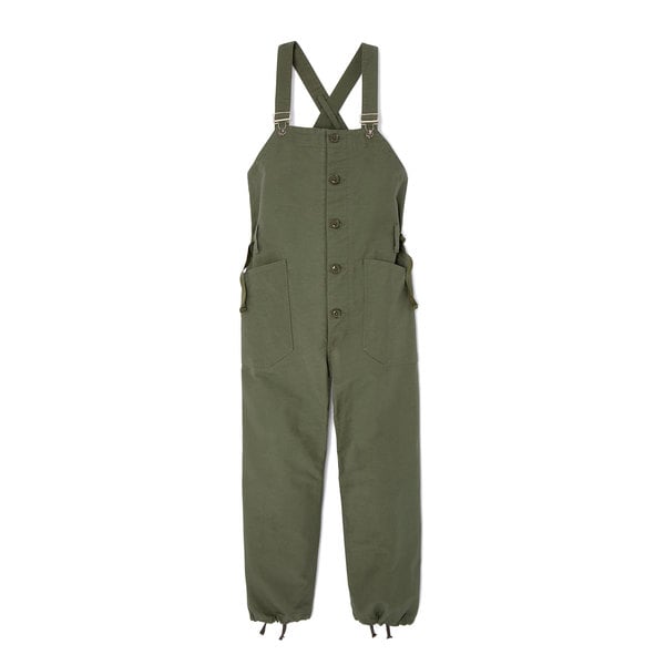 Nepenthes Olive Cotton Overalls