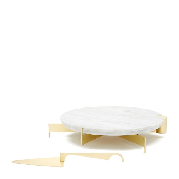Grace Souky  Marble Cake Stand & Server Set