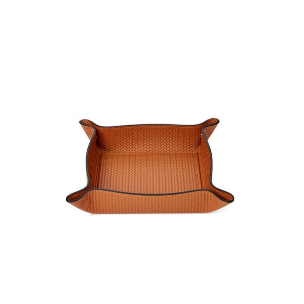 pinetti Woven Leather Valet Tray