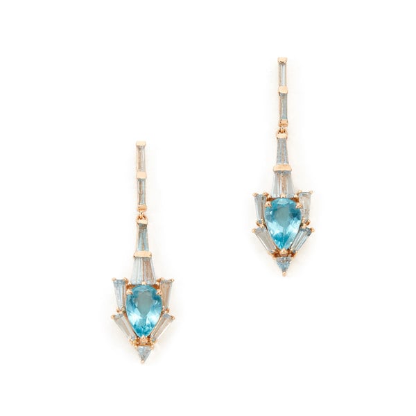 Nak Armstrong Anchor Rose-Gold & Apatite Earrings