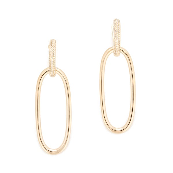 Anne Sisteron  Janesse Gold Diamond Earrings