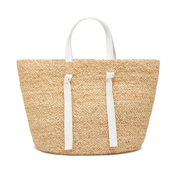 Indego Africa Knotted Raffia Tote
