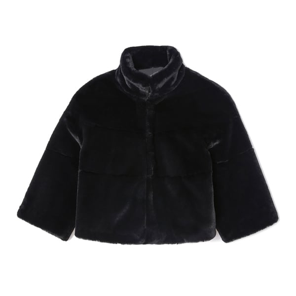 G. Label Emma Faux-Fur Crop Jacket