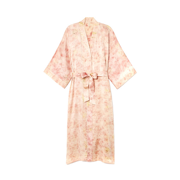 Elizabeth Few Studio  Flower-Dyed Leizu Silk Kimono