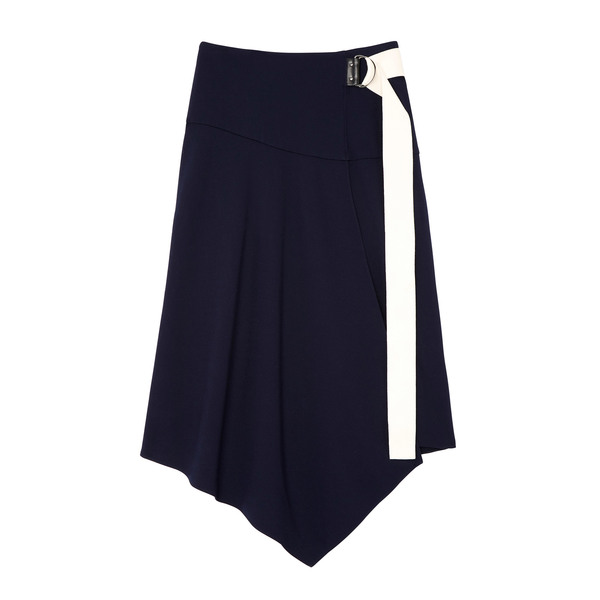 Tibi Ponte Asymmetrical Drape Skirt