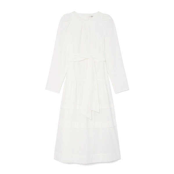 Atlantique Ascoli Robe Datcha Cotton Canvas Midi Dress Goop
