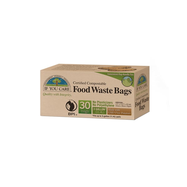 If You Care  Compostable Food Waste Bags, 3 gal 