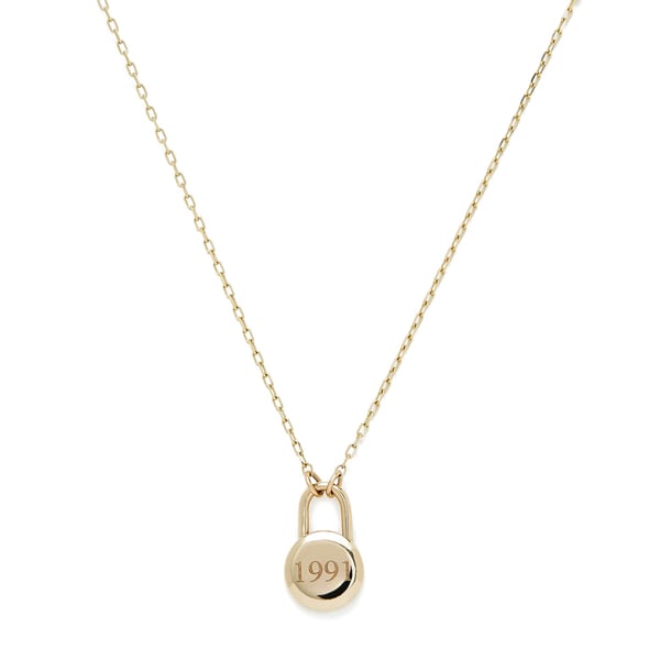 Sophie Ratner Love Lock Yellow-Gold Necklace