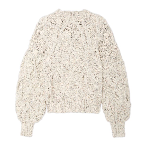 Ulla Johnson Pilar Cable Knit Pullover Sweater