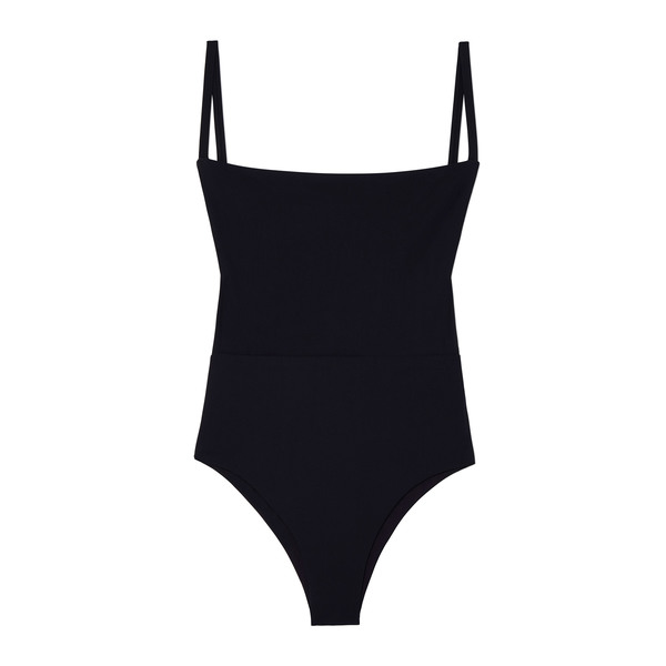 Anemos Solid Square-Neck One-Piece
