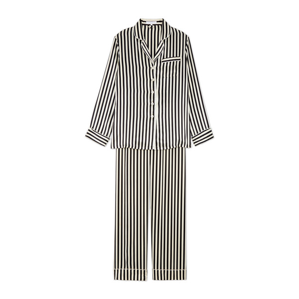 Olivia von Halle Lila Silk Long-Sleeve Pajama Set