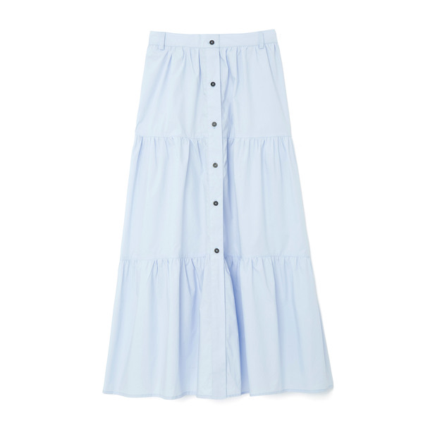 Solid & Striped Button-Down Skirt