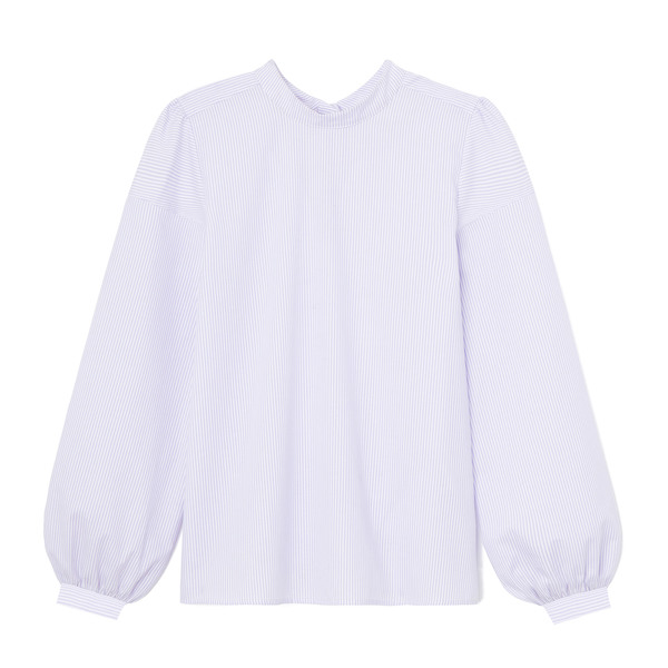 G. Label Nicolle Bow-Back Puff-Sleeve Top