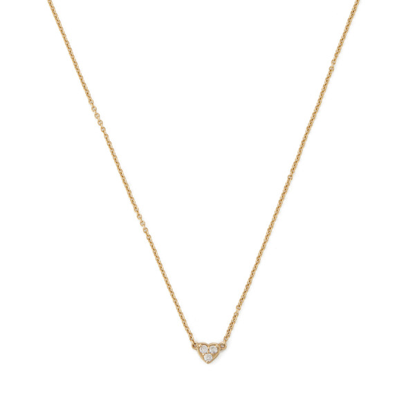 Shay Jewelry Baby Tri-Diamond Heart Necklace
