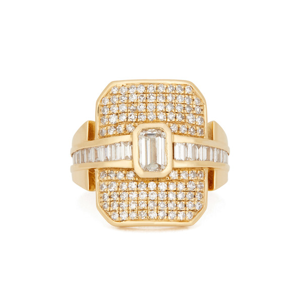 Shay Jewelry Mixed Diamond Buckle Ring