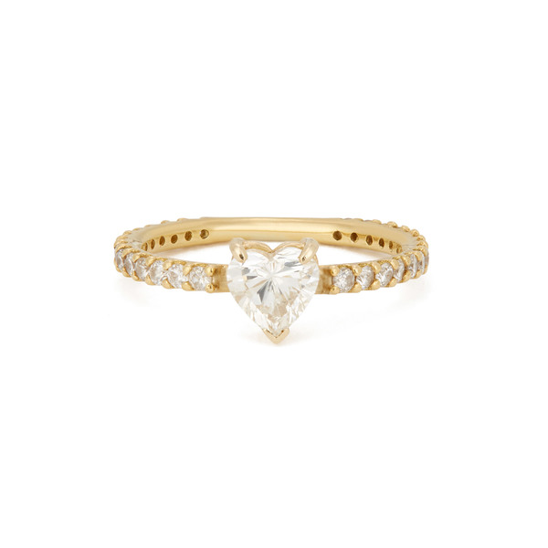 Shay Jewelry Solitaire Pinky Heart Ring