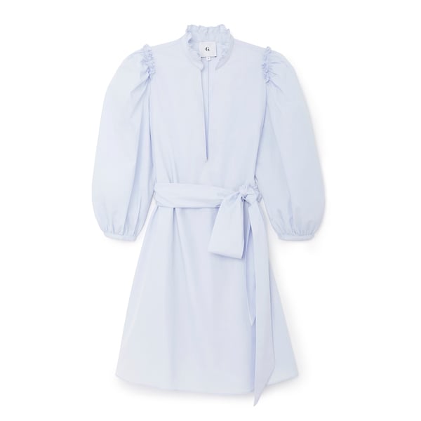 G. Label Short Puff-Sleeve Cover-Up Dress