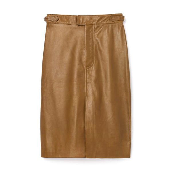 Officine Generale Leather Flora Skirt
