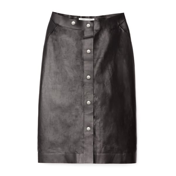 Victoria Beckham Midi Leather Skirt