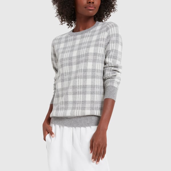 Madeleine Thompson Jafar Sweater 日本人気超絶の top knit check switching ニット/セーター