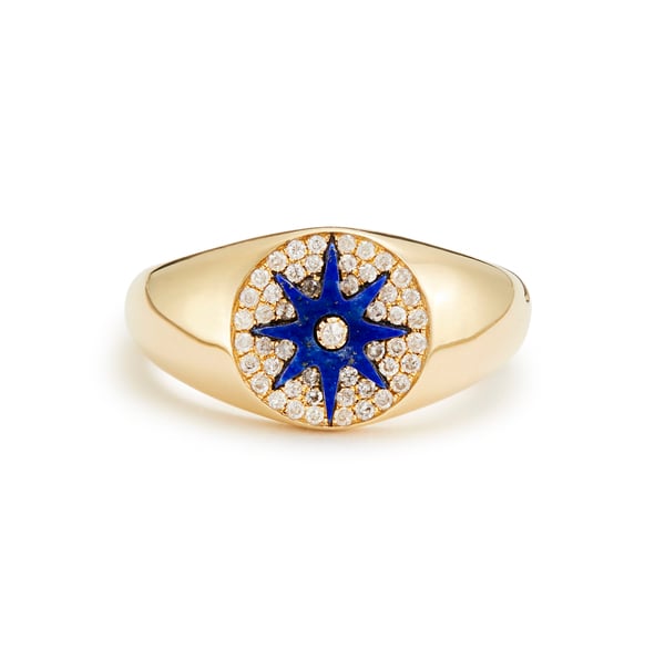 Colette Jewelry Star Signet Lapiz Ring