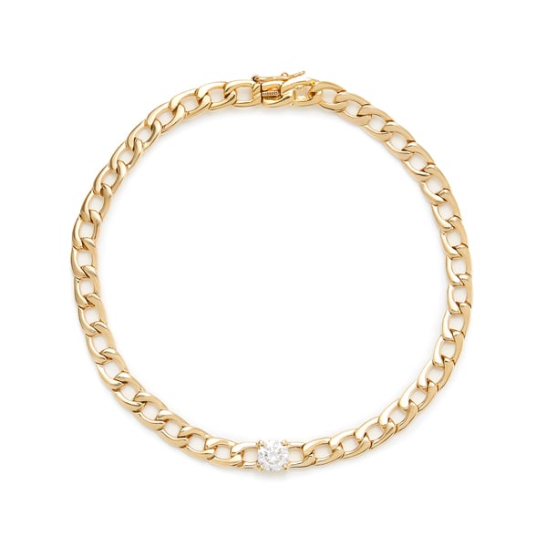 Anita Ko Plain Chain-Link Bracelet