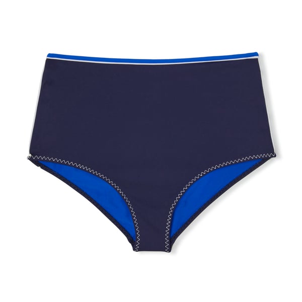 Stella McCartney Contrast Trim High-Waist Bikini Bottom