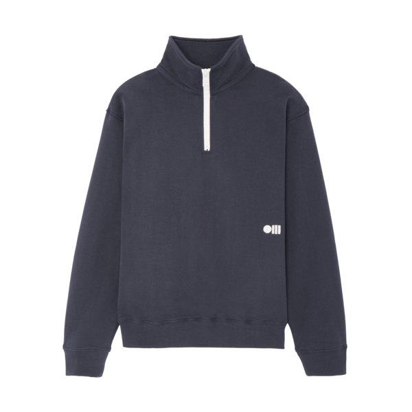 Solid & Striped Zip Pull Over