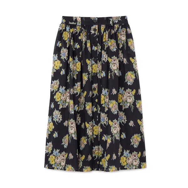 Brock Collection Printed Button Front Skirt