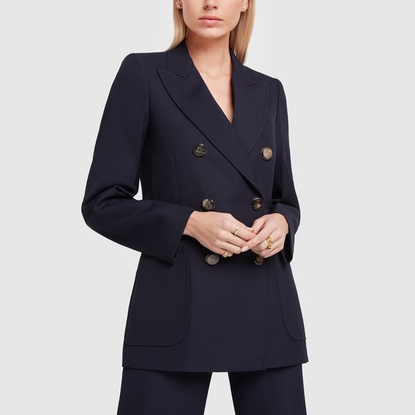 Victoria Beckham Double-Breasted Jacket | goop Victoria Beckham Double-Breasted Jacket | goop
