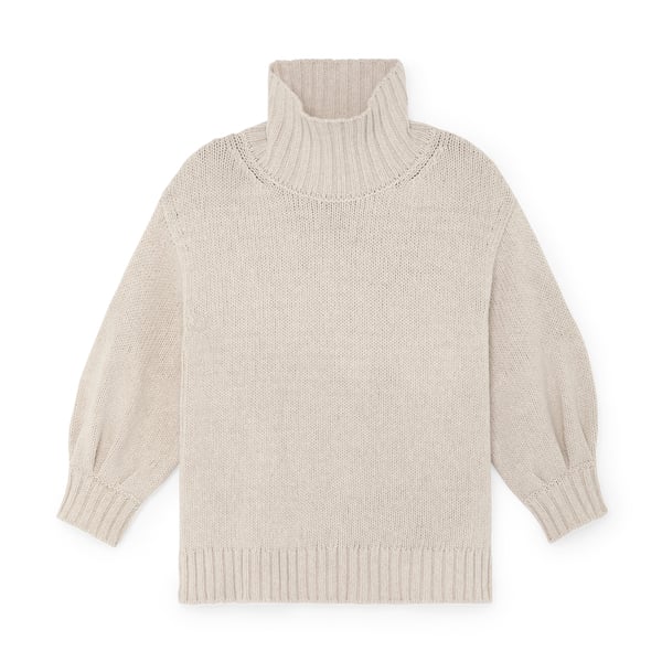 G. Label Evangelyn Puff-Sleeve Sweater