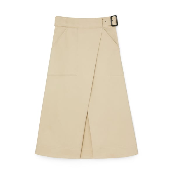 G. Label Hall Cotton Wrap Skirt