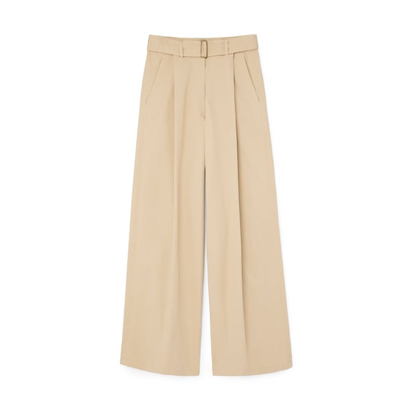 G. Label by goop Seamus High-Waisted Pleated Pants