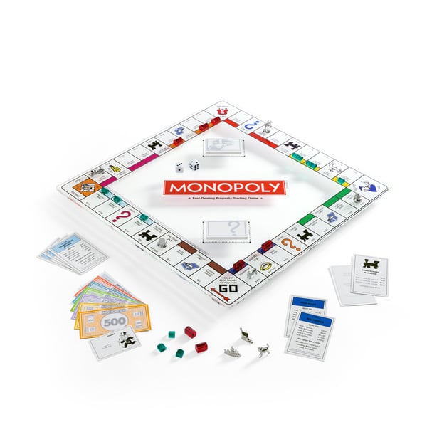 WS Game Company  Monopoly Glass Edition