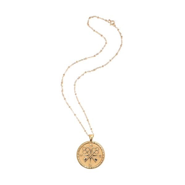 Jane Win Forever Coin Pendant Necklace