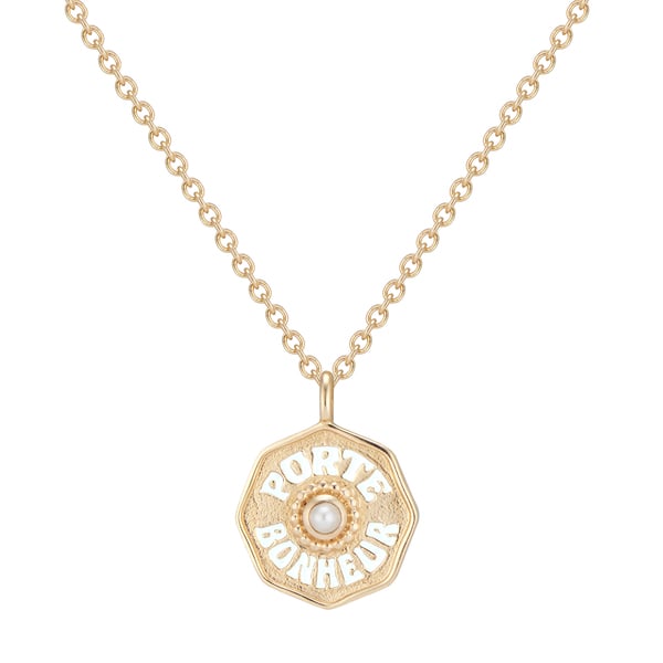 Marlo Laz Mini Porte Bonheur Coin Necklace Goop