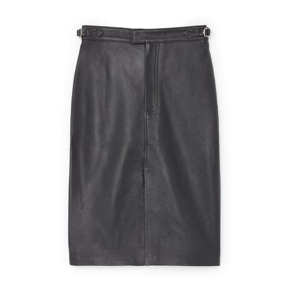 Officine Generale Flora Leather Skirt