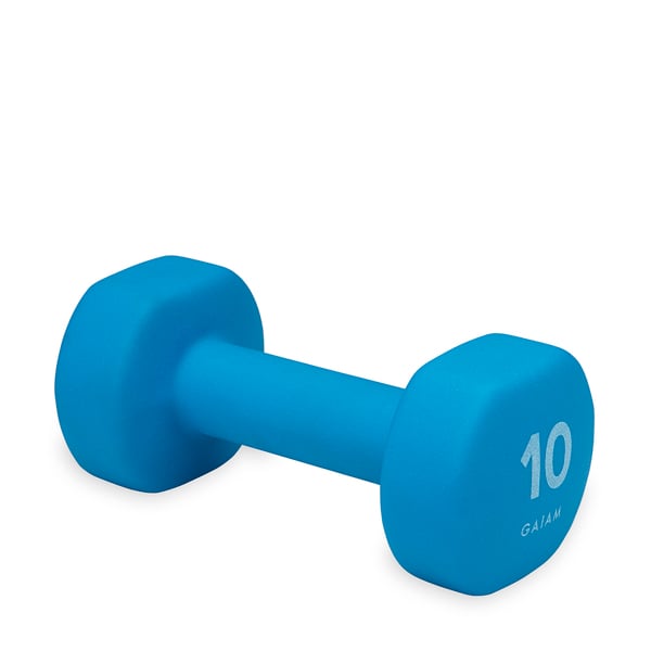 GAIAM Neoprene Hand Weights, 10 lbs.
