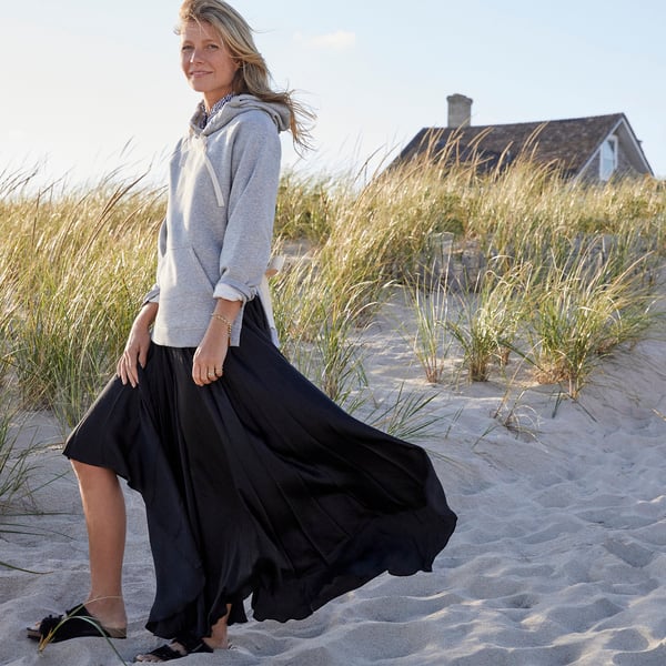 G. Label by goop Laura Pleated Skirt