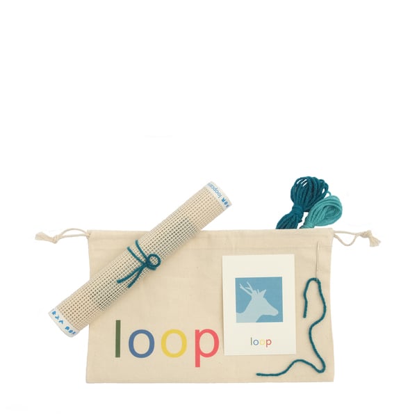 Loop Canvas  Deer Needlepoint Kit