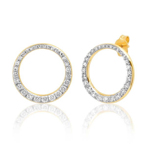 Eriness Diamond Asymmetrical Loop Earrings Goop