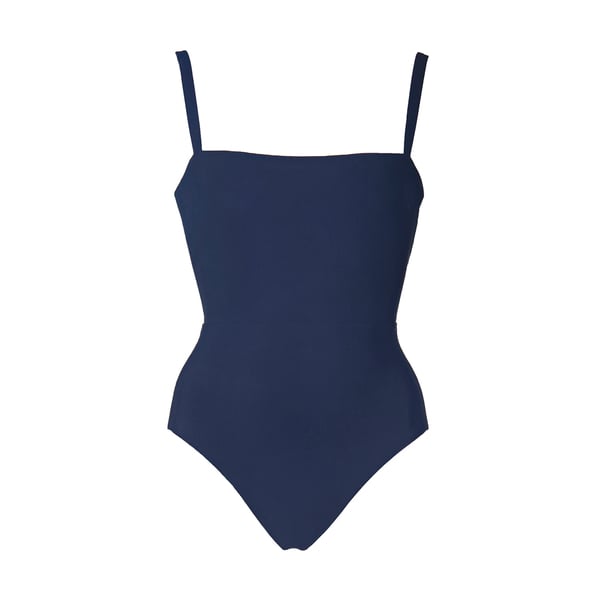 Anemos Solid Square-Neck Maillot