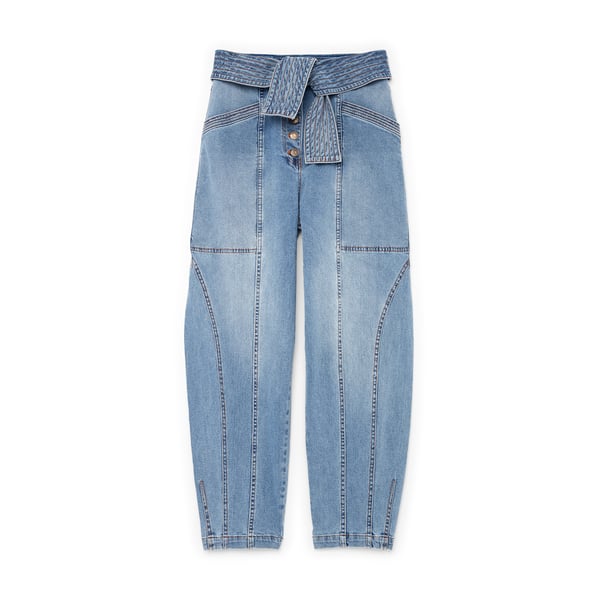 Ulla Johnson Denim High-Rise Straight Jeans Otto in Blau Damen Bekleidung Jeans Jeans mit gerader Passform 