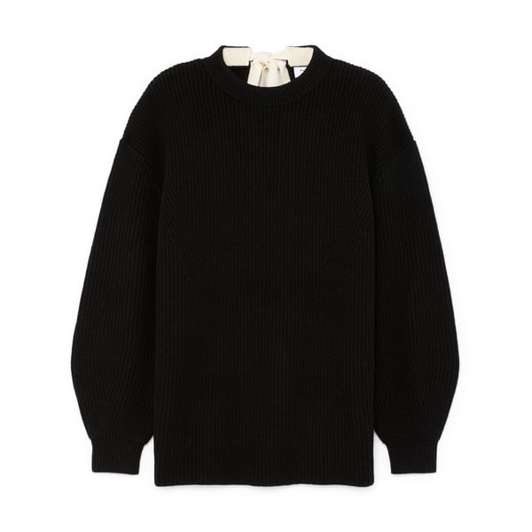 Proenza Schouler White Label Cashmere Sweater with Tie Back