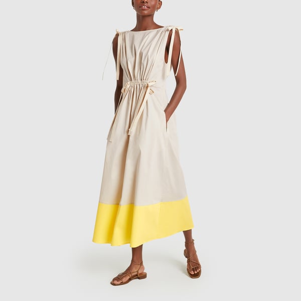G. Label Elisa Mid-Length Drawstring Waist Dress
